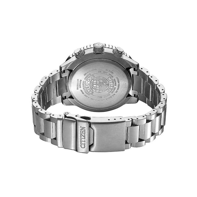 Citizen Часы Eco-Drive с радиоконтролем Стальной ремешок Eco-Drive Кварцевые Стальной браслет Мужские часы Синий циферблат CB5000-50L