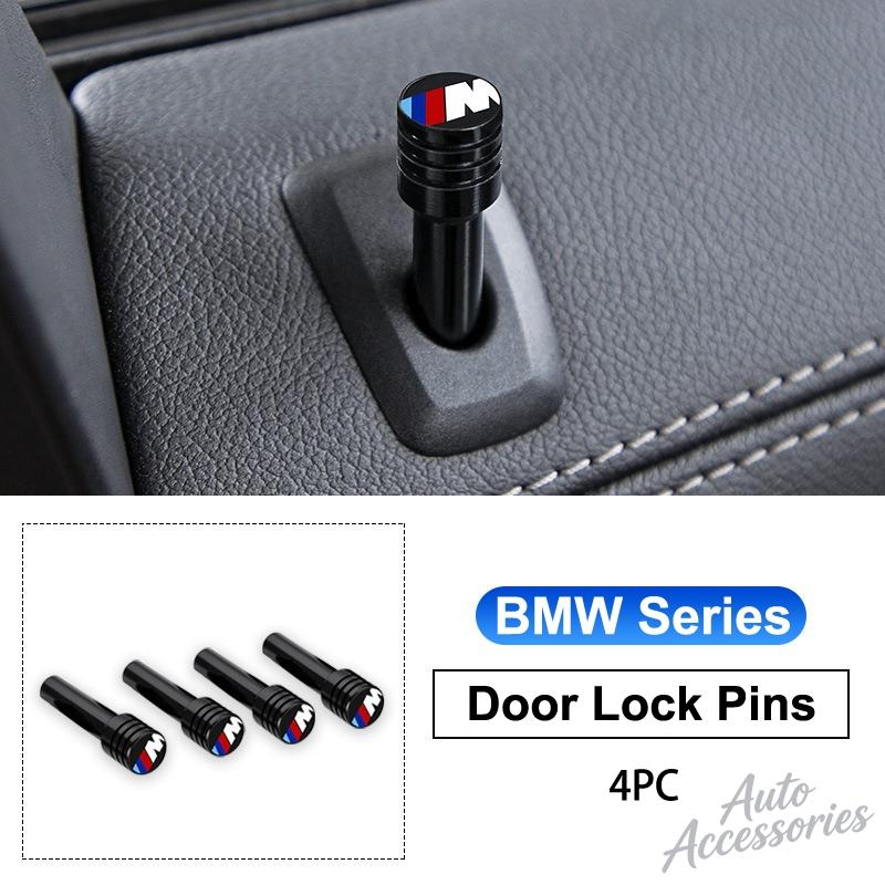 EAJN6 Car Door Lock Knob Pull Pins Alloy Security Insurance For BMW M F10 F20 F30 F40 F15 F25 F26 F31 F49 E62 E83 E84 G20 G11 G32 G12