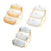 Fruit Tray 3 Layers Appetizer Serving Tray Food Organizer Storage Container Snack Plates for Nuts Cookies Appetizer Snack Party