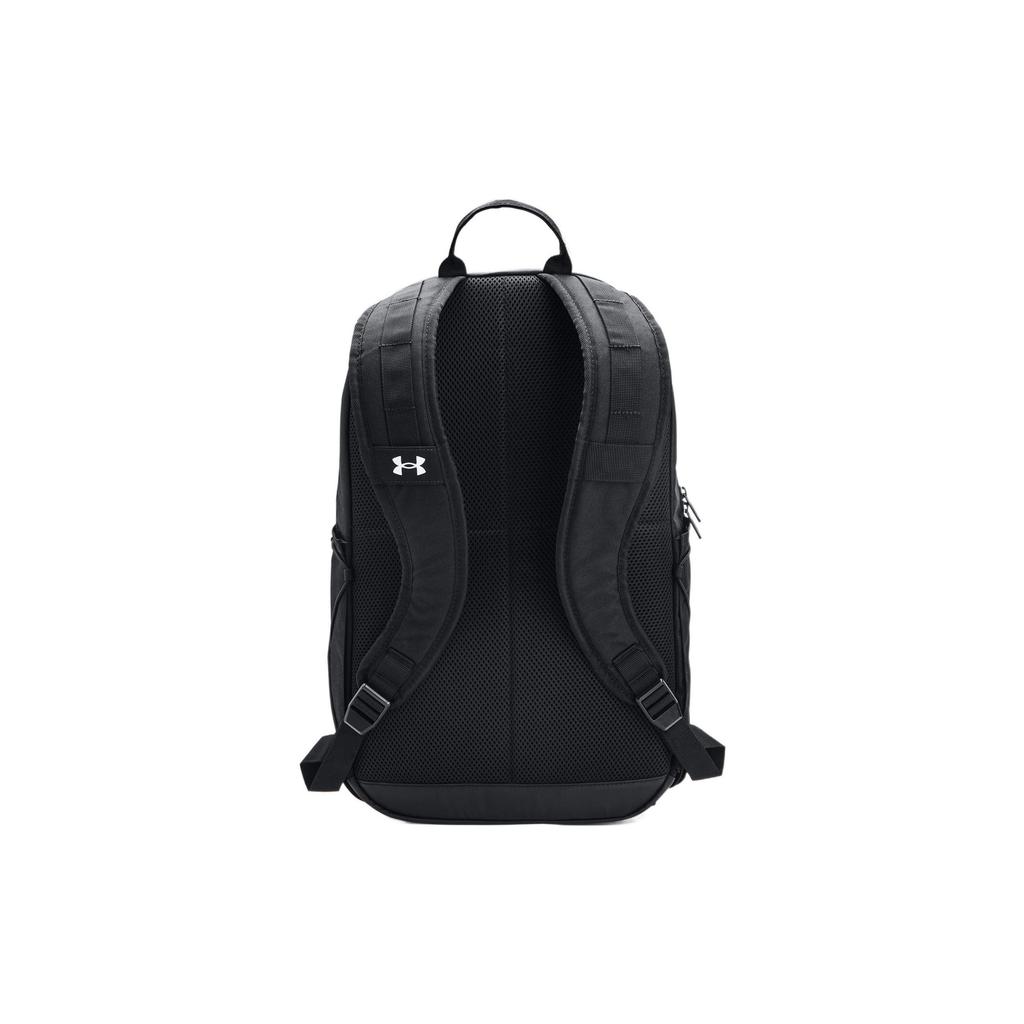 Under Armour Sports Leisure Logo Zipper Backpack Adjustable Shoulder Straps Unisex Backpack Black 1364184-001