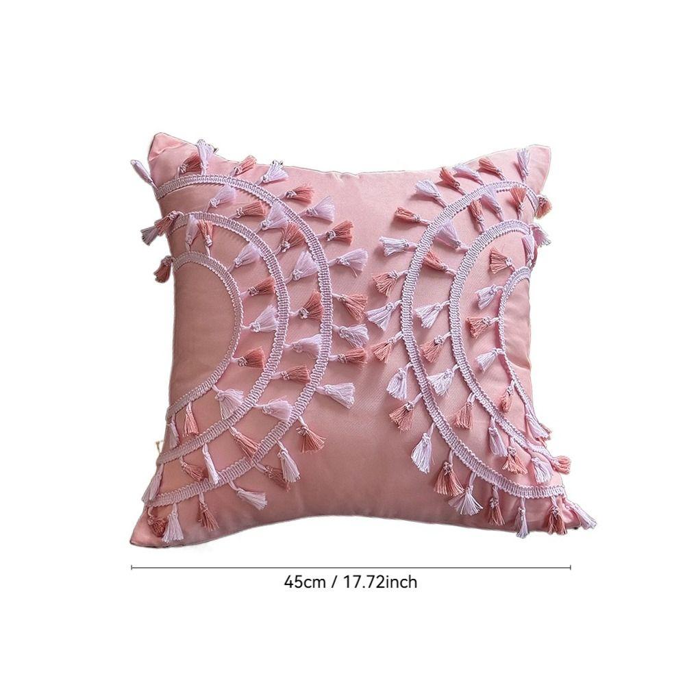 Наволочка с кисточками 45*45 см, моющаяся, скандинавская подушка, декор, красочная 18 дюймов, наволочка в стиле бохо, общежитие