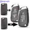 2 Button Modified Flip Folding Key Shell Case For CITROEN C2 C3 C4 C5 C6 For Peugeot 207 307 308 407 807 CE536