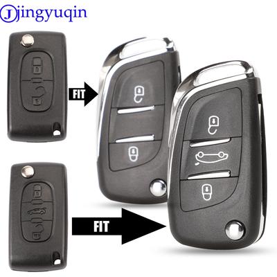 2 кнопки модифицированный складной чехол для ключа для CITROEN C2 C3 C4 C5 C6 для Peugeot 207 307 308 407 807 CE536