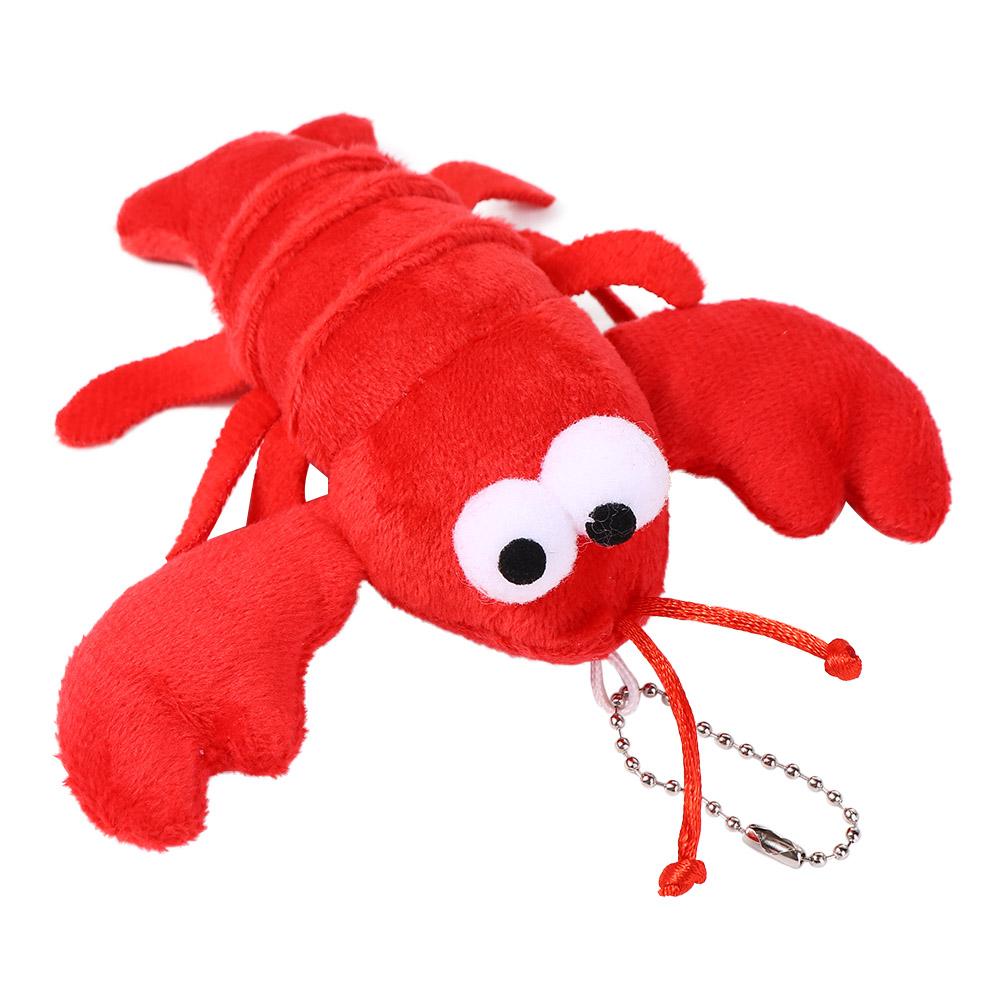 Pendant Prop Stuffed Animal Red Lobster Stuffed Keychain Plush Toy Keychains Bag Pendant Keyring