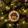 Christmas Hanging Ornament Acrylic Ornament, Double Side Printed Animal Shaped Holiday Tree Decor Pendant, Festive Home Decoration