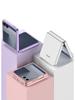 GKK Однотонный противоударный ПК-чехол для Samsung Z Flip7 - Большое окно, Ощущение кожи, Трансграничный, Защита складного экрана