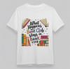 Women's Oversize ClassicT-Shirt What Happens In Book Club Stays In Book Club Tee