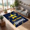 North Queensland Cowboys Crystal Velvet Rug, Custom Name Text Personalized Non‑Slip Floor Mat for Home Decor Gift