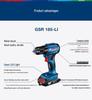 Bosch 18V Cordless Brushless Impact Driver Drill with Lithium-Ion Battery (GSR185/GSB185-Li)