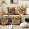 Смешная лиса милая наволочка Декоративная наволочка для подушки Комната Дом Диван Гостиная Офис Автомобиль Скандинавская простота