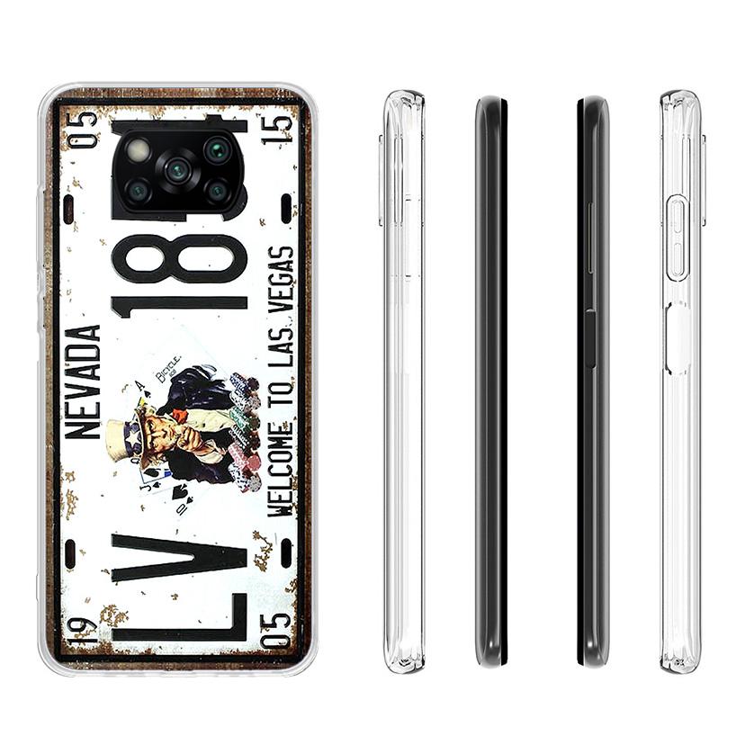 License New York Plate Number Cover Phone Case For Xiaomi Poco F7 Ultra X7 X6 X5 Pro M7 Redmi 15C 15 13C 13 12C 12 10C 10 9A 9C
