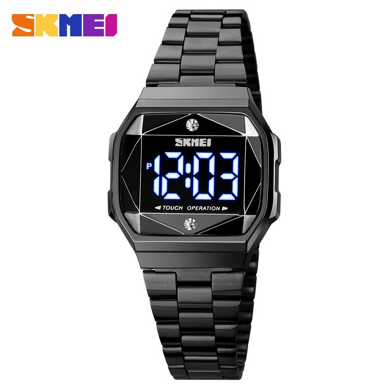 Skmei Moment Beauty Fashion Многофункциональные женские часы со светодиодной подсветкой, женские часы со студенческой водонепроницаемой электронной наручной камерой