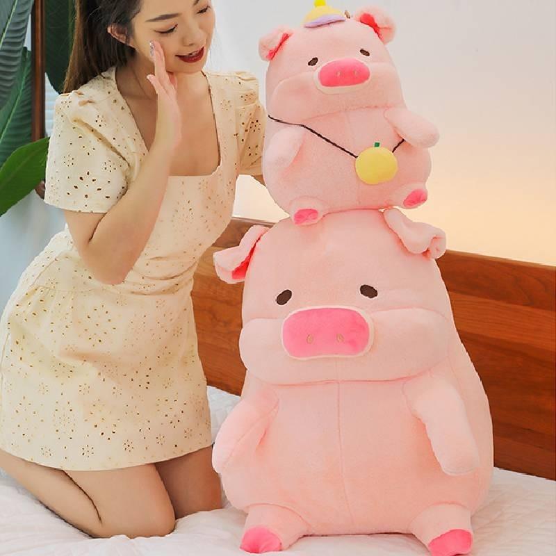 Очаровательный плюшевый рюкзак в виде свинки Лулу, милая кукла-мягкая игрушка, сладкая подушка для обнимания, подарок