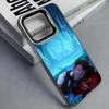 H-Hazbin H-Hotel Аластор Чехол для телефона для iPhone 17, 16, 15, 14, 13, 12, 11 Plus, Pro Max, Цветной Серебристый Funda Чехол