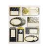 8 étiquettes autocollantes cadeaux - Géométrique - Paillettes