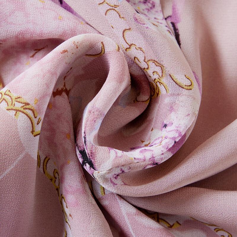 Платье миди А-силуэта из шифона с принтом для женщин Paster