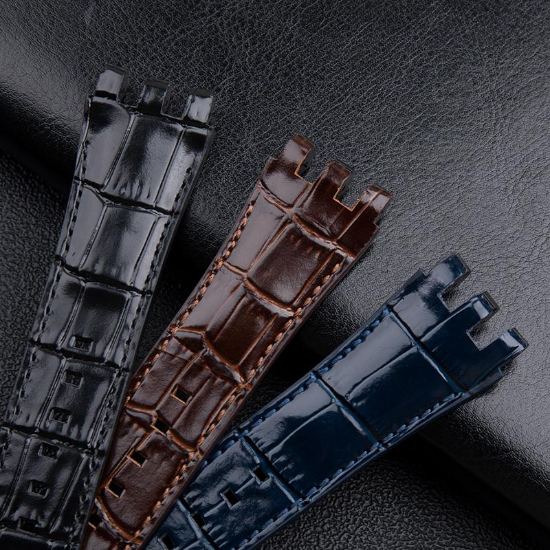22 мм Настоящий бамбуковый кожаный ремешок для часов Swatch Ремешок для часов SVGK403 SVGK402 SVGB400 Мужской браслет Аксессуары