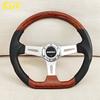 SIBEIKE JDM 14inch Universal Classic D Shape Steering Wheel Deep Dish Dports Vintage Steering Wheel