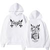 Mayhem Live In Leipzig Skeleton Graphic Hoodie Men Women Death Black Metal Rock Oversized Pullover Male Vintage Casual Hoodies
