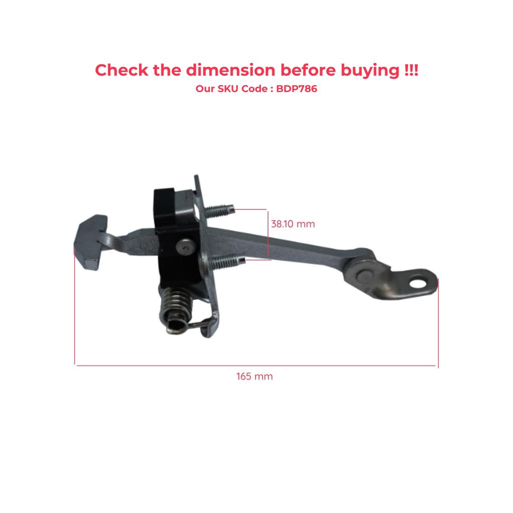 BDP786-1 2 Pieces Rear Left AND Right Door Catch Hinge Brake Stop Check Strap Limiter for Peugeot 307 2000-2012 4/5-Door 9181K0