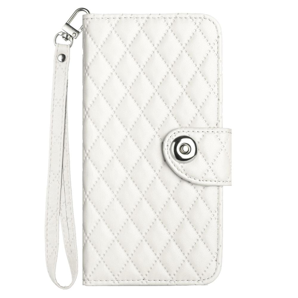 Чехол-кошелек из 6-цветной искусственной кожи с узором в ромбовидную клетку и ремешком на запястье для серии Infinix.Hot10,Hot20,Hot30,Hot40,Note 12,Note 30,Note 40,Smart 4...