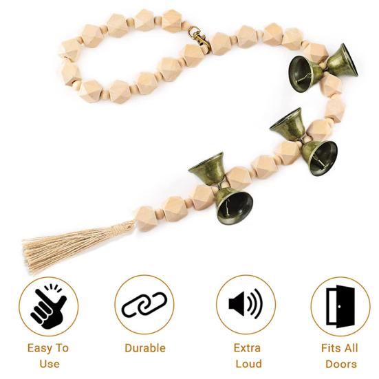 Собачий дверной звонок для питомца, ручной работы, с регулируемой длиной, для быстрой и точной коммуникации, дверь для приучения к туалету