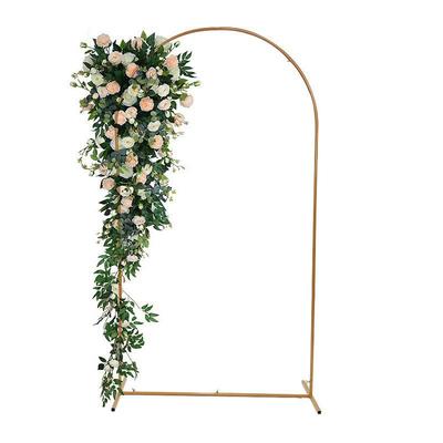 Золотая кованая арка-подставка 7,2 фута для свадеб и фестивалей