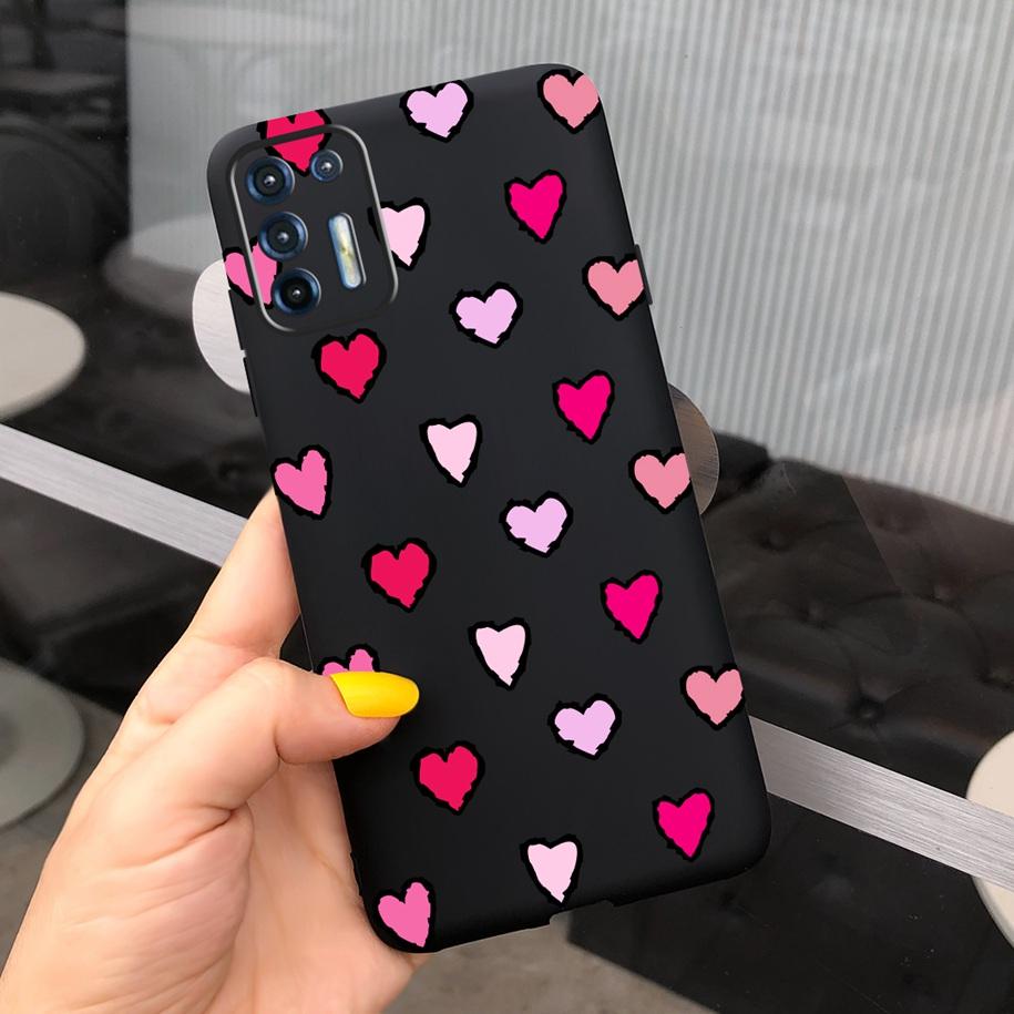 For Motorola Moto G9 Plus Case Fashion Love Heart Soft Cover Silicone TPU Funda For Moto G9 Plus XT2087-1 G9Plus Phone Bag Cases