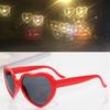 Women Men Sunglasses Fashion Eyeglasses Heart Shaped Effects Change To Heart Shape Love Fashion Eyewear High Quality Glasses  Unique