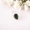 Green Tourmaline Gemstone 925 Sterling Silver Jewelry Handcrafted Pendant 1.01" PP-56-12