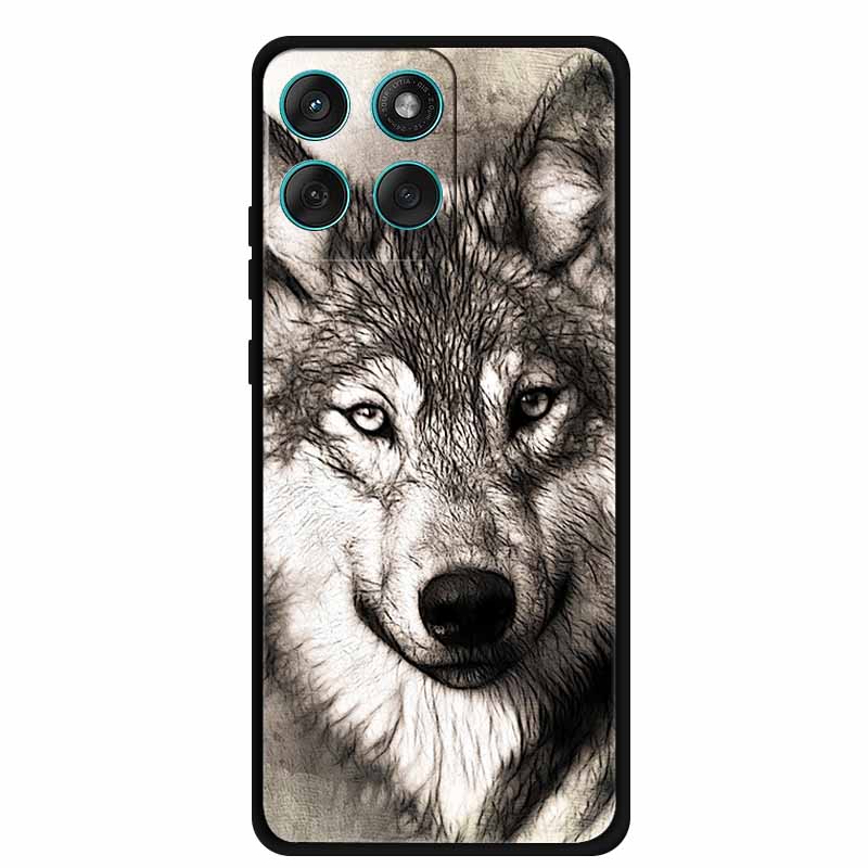 For Motorola Edge 60 Fusion Case XT2503-4 Wolf Lion Soft TPU Silicone Phone Cover for Motorola Edge 60 Fusion Case Fundas Coque