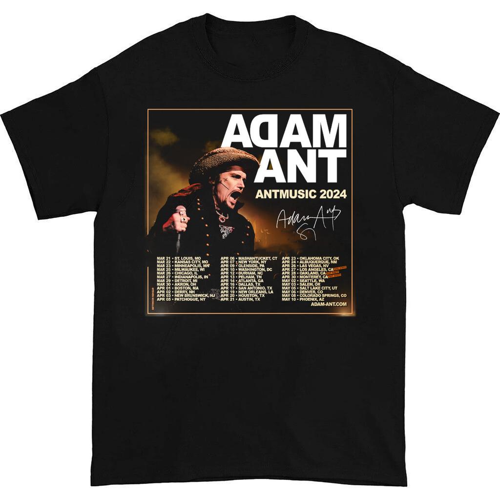26 Adam Ant Autumn 2024 UK ANTMUSIC Tour Unisex T-Shirt All Size S To 5XL TMB2374 Unisex T-Shirt