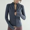 Nude Feel Fitness Wear: Slim-Fit Long-Sleeve Yoga Jacket with Zipper Pocket