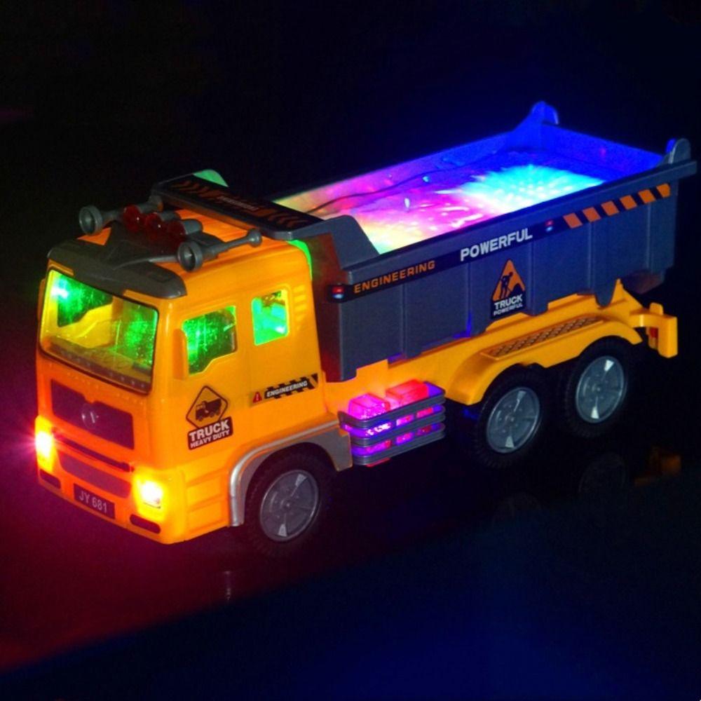 Magnetic Electric Engineering Truck Sound Light Engineering Vehicles Toy  Children's Toy