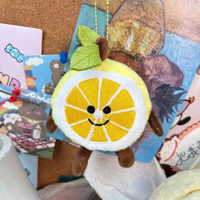 Милая креативная плюшевая кукла в виде фрукта лимона и лайма, брелок-подвеска для сумки, украшение для рюкзака, аксессуар для девочки, подарок на день рождения.