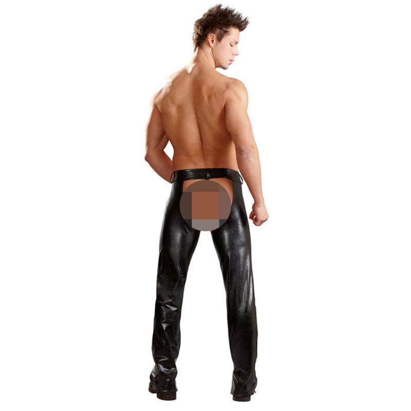 Мужские сексуальные брюки, секс-ролевые игры с пряжкой, пояс с открытой молнией для танцев, ночного клуба, эротическое нижнее белье для геев