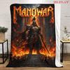 Manowar: Blood Kings blanket sofa blanket Suitable for all seasons bedroom sheet Air conditioning blanket