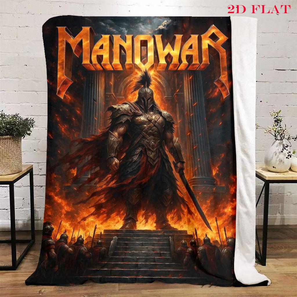 Manowar: Blood Kings blanket sofa blanket Suitable for all seasons bedroom sheet Air conditioning blanket