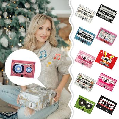 Аудиооткрытки с записью на кассету DIY Чиповый лоток для звука Креативная видеооткрытка с голосовой записью
