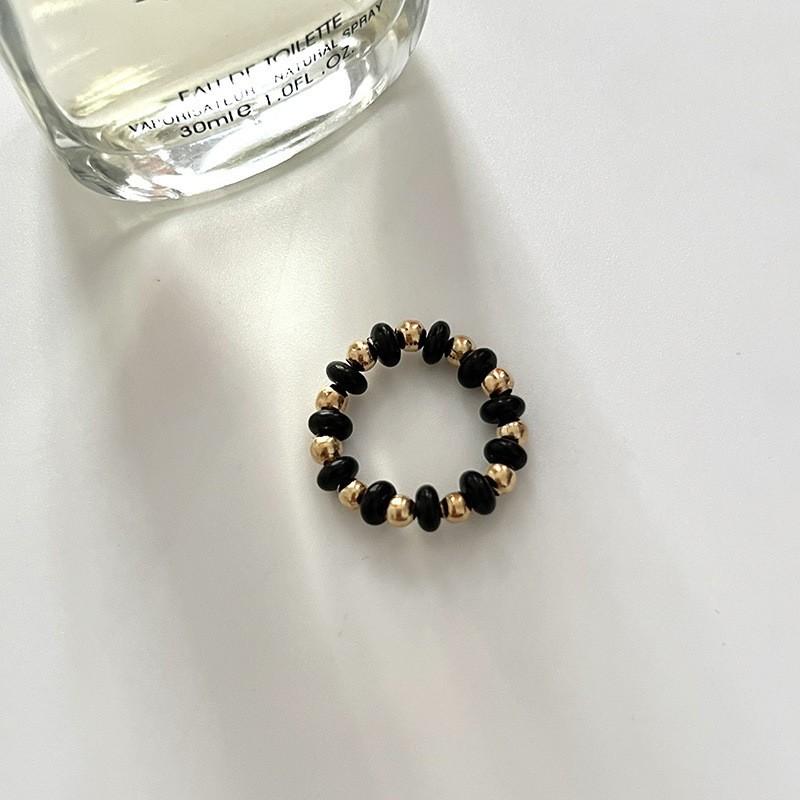 Кольцо с жемчугом, эластичное, женское, литературное, для ношения в несколько рядов, на указательный палец, высококачественное, ручной работы, ювелирное изделие