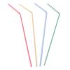 100 шт./компл. изогнутые пластиковые соломинки для коктейлей, вечеринок, свадеб и дней рождения