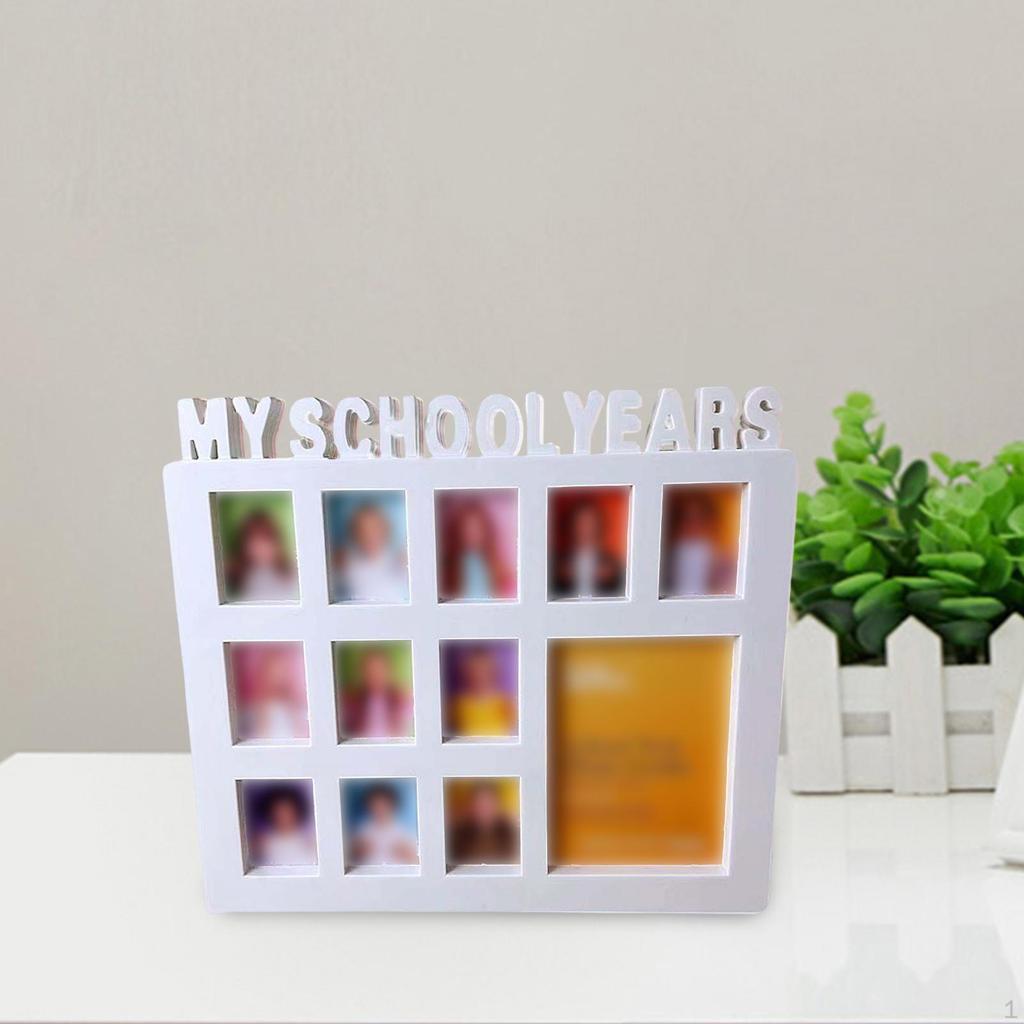 Hanging School Picture Frame from Kindergarten to Graduation Photo Frames Growing Memory