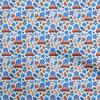Cotton Flex Blue Fabric Kids Autumn Winter Fabric For Sewing Printed Craft Fabric By The Yard 40 Inch