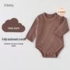 Baby Velvet Romper: Thickened Base Layer Pajamas for Autumn and Winter - Newborn Bodysuit.