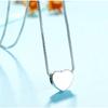 S925 стерлингового серебра глянцевое сердце в форме сердца любовь короткое ожерелье ключицы модные корейские аксессуары