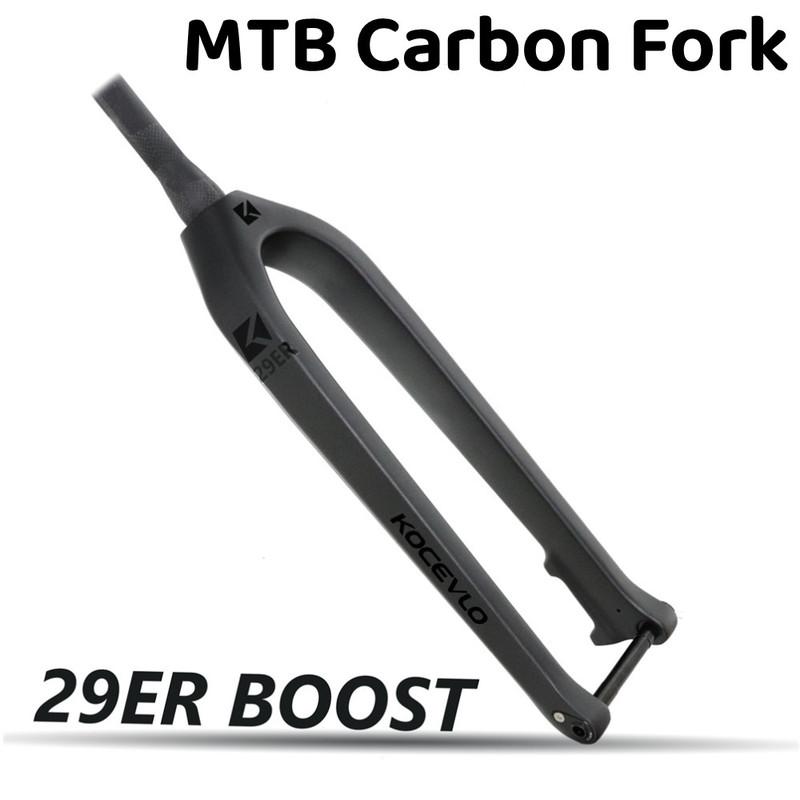 Carbon MTB Rigid Fork 29 Boost 110 Mountain Bike Front Fork 29 er Carbon 700C Disc Brake Tapered Tube Cycling Bicycl Fork 29er