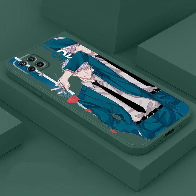Чехол японского аниме дзюдзюцу кайсен для Samsung Galaxy A50 A01 A70 A11 A21s A71 A03s A31 A02 A51, квадратная жидкая броня, мягкий чехол