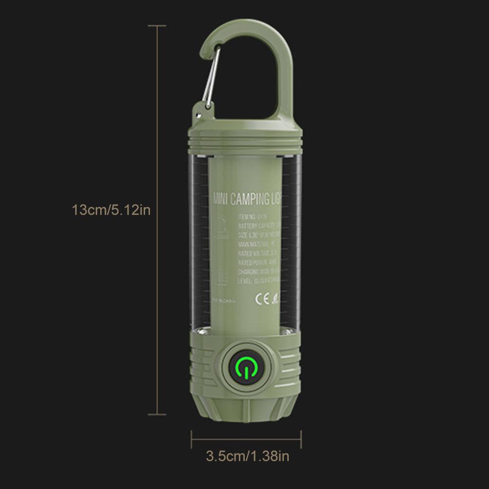 LED Camping Lantern 5 Brightness Emergency Light Waterproof Camping Light Rechargeable Flashlight for Camping Hurricane
