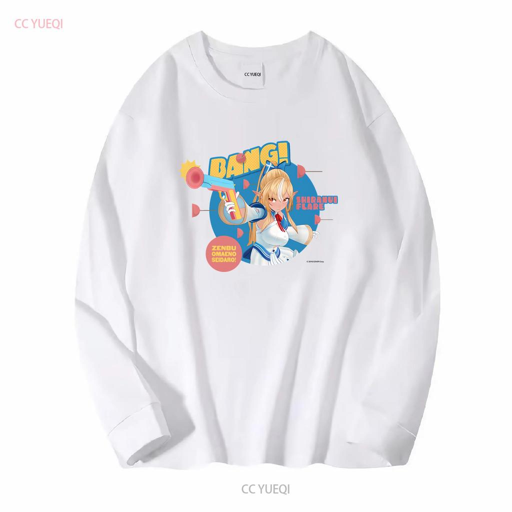 hololive Shiranui Flare Memorial Scene T shirt White Japan Limited vintage Washed Soft Top For Everyday Wear Stylish Unisex