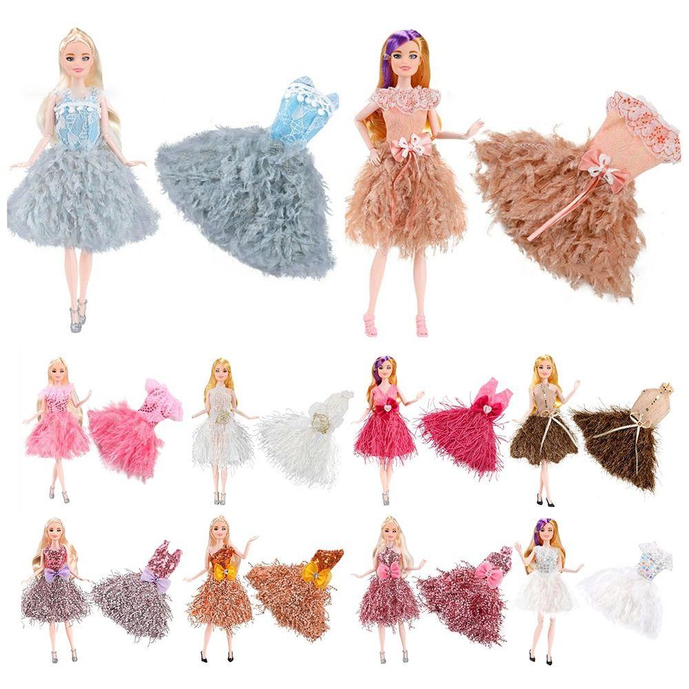Модные платья для кукол-принцесс, костюм для кукол 30 см / для кукол BJD 1/6 / для кукол 11,5 дюйма, аксессуары для DIY